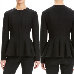 Theory Black Canvas Movement Peplum Jacket 12